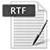 document Rich Text Format (RTF) icon